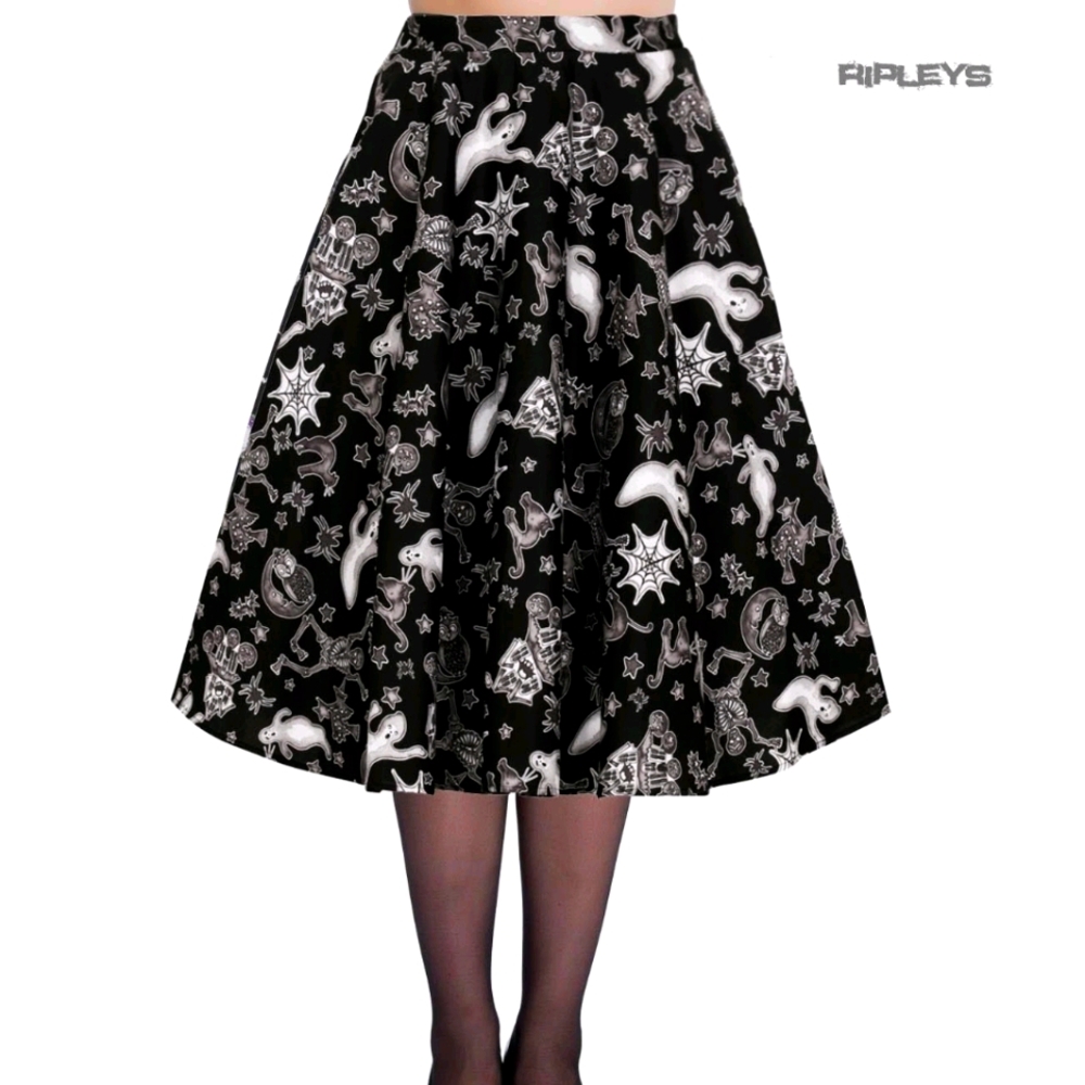 Hell Bunny Spooky Ghost Skirt